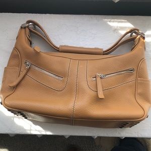 Tod’s camel handbag